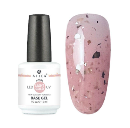 ATICA Base Gel Light Gold Potal 15ml