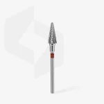 STALEKS EXPERT Hartmetallfräser für Linkshänder «Kegel» rot, Durchmesser 6 mm, Arbeitsteil 14 mm – Bild 2