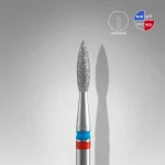 STALEKS EXPERT Diamantfräser DUO „Flamme“ rot-blau, Durchmesser 2,1 mm, Arbeitsteil 8 mm