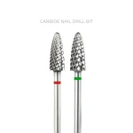 TOUCH Hartmetall-Nagelfräser-Bit (rot) – Bild 2