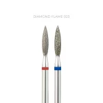 TOUCH Diamant-Nagelfräseraufsatz Flame 023 blau – Bild 2