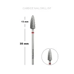 TOUCH Hartmetall-Nagelfräser-Bit (rot)