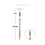 TOUCH Diamant-Nagelfräseraufsatz Flame 025 (rot)
