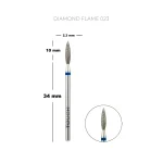 TOUCH Diamant-Nagelfräseraufsatz Flame 023 blau