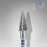STALEKS EXPERT Hartmetall-Fräser für Linkshänder «Kegel» blau, Durchmesser 6 mm, Arbeitsteil 14 mm