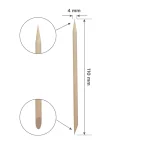 STALEKS EXPERT Orangenholzstäbchen, 110 mm (100 Stück) – Bild 2