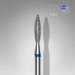 STALEKS EXPERT Diamantfräser "Flamme" blau, Durchmesser 2,3 mm, Arbeitsteil 10 mm