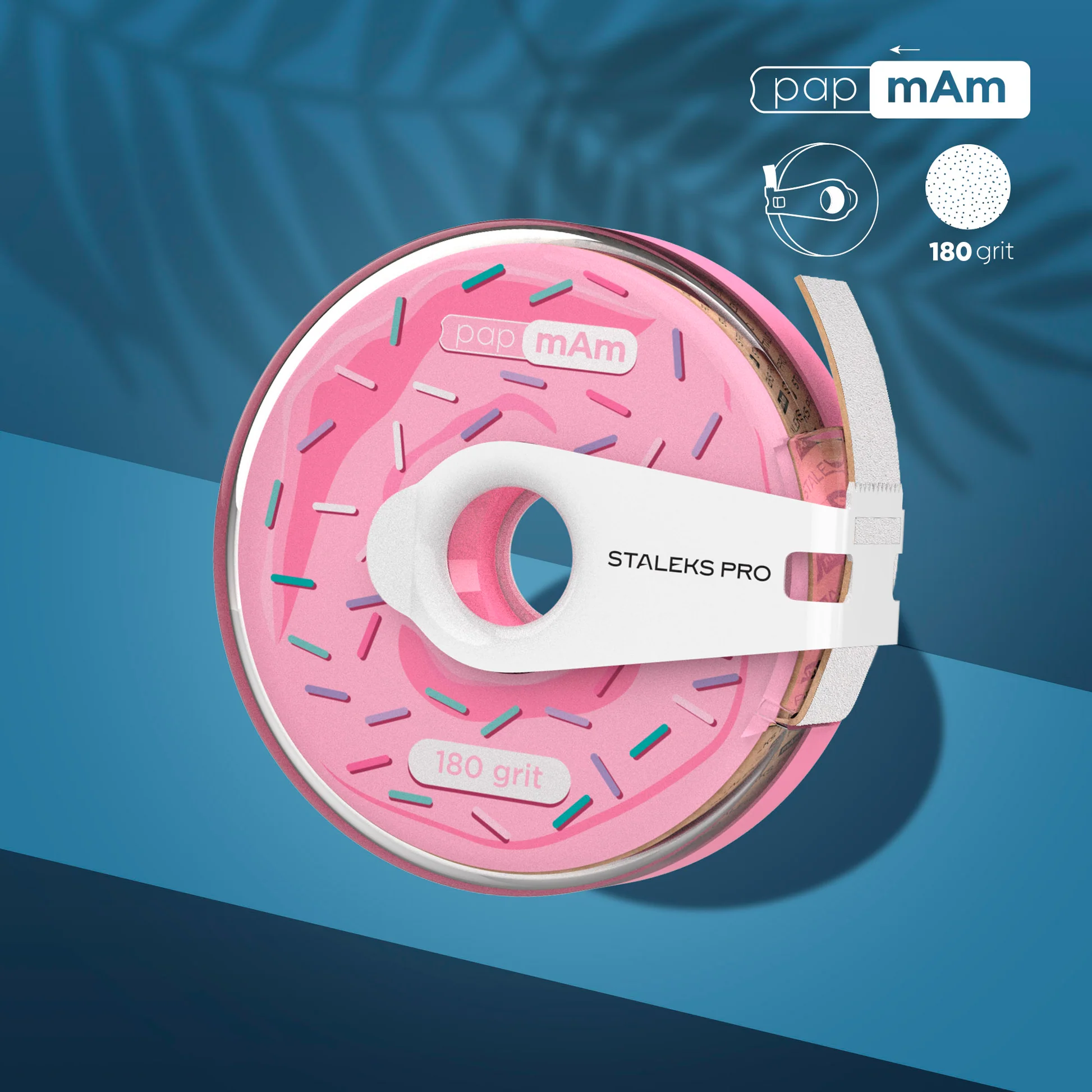 atc-180_1-w STALEKS EXPERT Donut papmAm Wechselfeilen für gerade Feile, 180 Grit – Bild 1