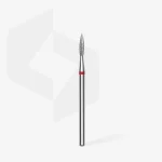STALEKS EXPERT Diamantfräser „Spitze Flamme“ rot, Durchmesser 2,3 mm, Arbeitsteil 8 mm – Bild 2
