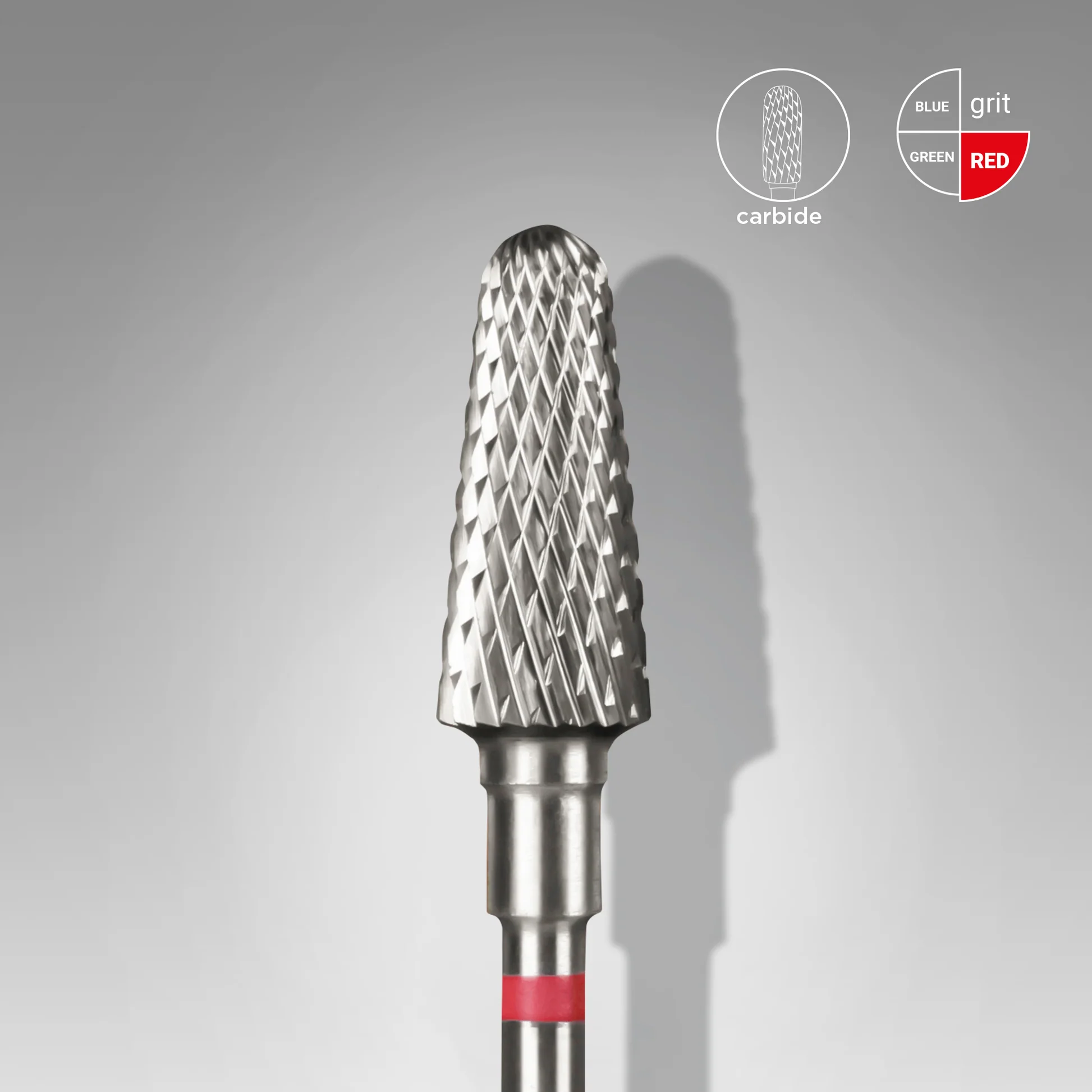 ft70r060_14 STALEKS EXPERT Hartmetallfräser „stumpfer Kegel“ rot, Durchmesser 6 mm, Arbeitsteil 14 mm – Bild 1