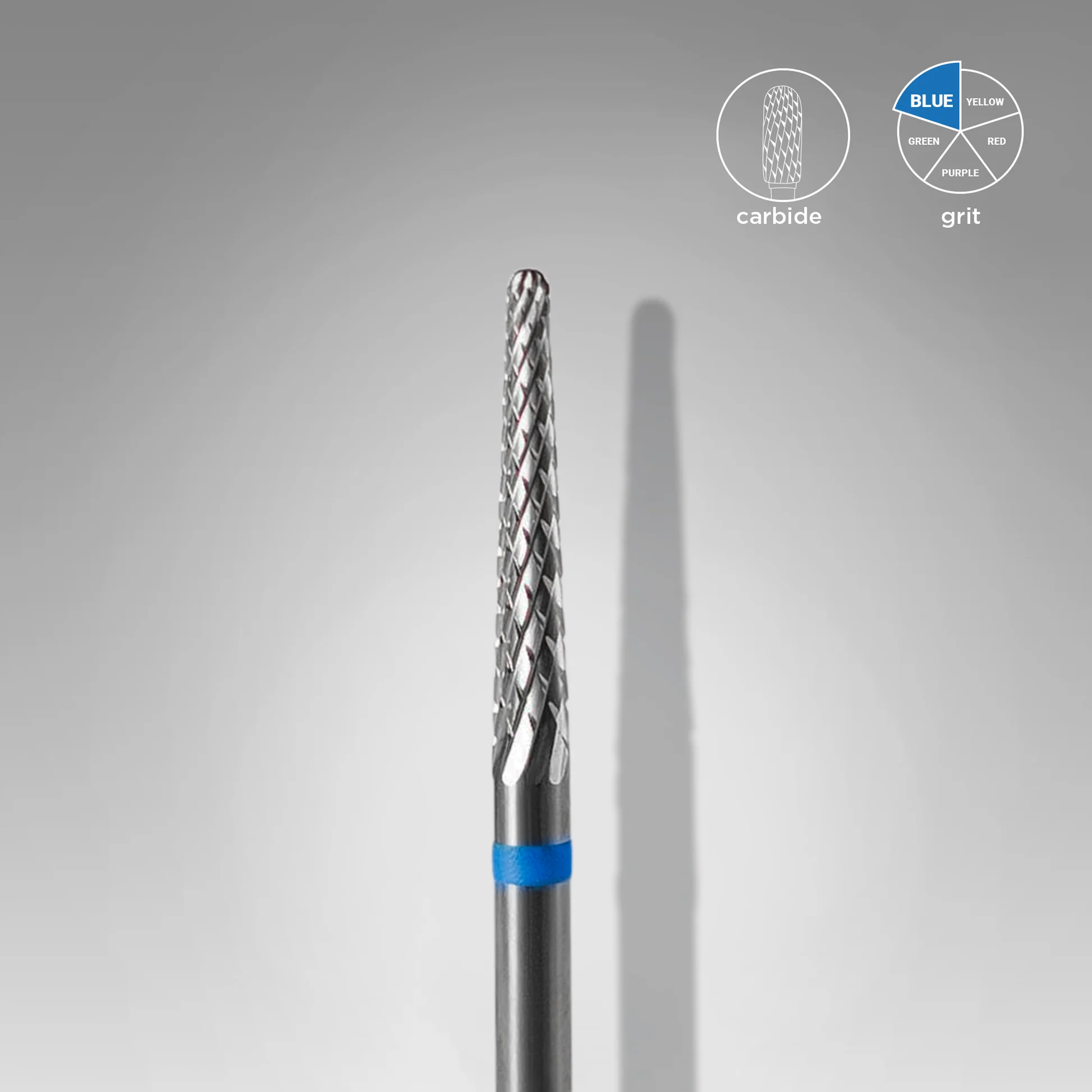 ft71b023_14 STALEKS EXPERT Hartmetallfräser „Kegel“ blau, Durchmesser 2,3 mm, Arbeitsteil 14 mm – Bild 1