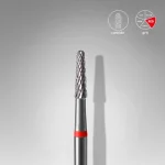 STALEKS EXPERT Hartmetallfräser „Kegel“ rot, Durchmesser 2,3 mm, Arbeitsteil 8 mm