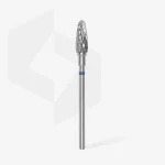 STALEKS EXPERT Carbide nail drill bit corn blue, head diameter 5 mm, working part 13 mm - Image 2