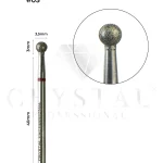 Diamantbit „Kugel“ Crystal Professional № 05 (rot, 3,5 mm)