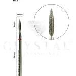Diamantbit „Flame“ Crystal Professional Nr. 13 (rot, 1,8 mm)