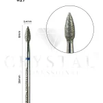 Diamantbit „Flame“ Crystal Professional № 27 (blau, 2,4 mm)