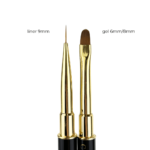 Doppelseitiger Pinsel Nr. 3 Crystal Professional 6 mm/8 mm – 9 mm