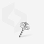 STALEKS EXPERT PODODISC S Pedikürescheibe mit Wechselfeilen, 180 Grit 15 mm (5 Stück) – Bild 2